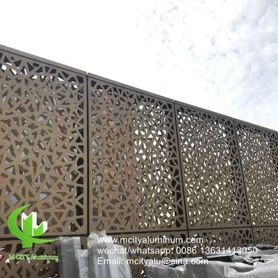 écran de confidentialité extérieur réalisé sur mesure panneau solide Panneau perforé en aluminium pour panneau mural