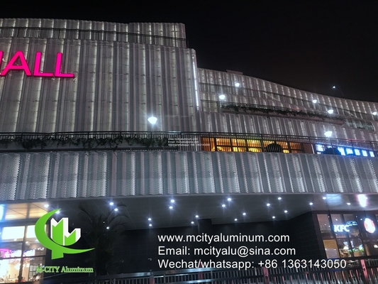 Plaque perforée d'aluminium pour façade voile de protection de la vie privée clôture avec écran de perforation métallique de 2 mm d'épaisseur