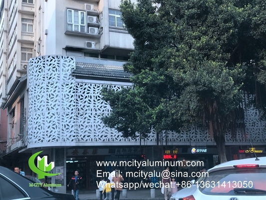 Métal Panneau perforé en aluminium pour façade voile de protection de la vie privée clôture avec écran de perforation métallique de 2 mm d'épaisseur