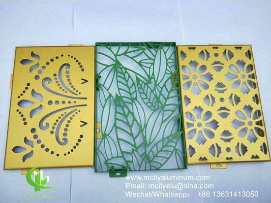 panneau de revêtement murale de façade à motifs en aluminium couverture extérieure du bâtiment pour la décoration extérieure du bâtiment