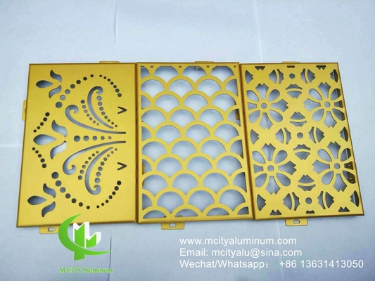 panneau de revêtement murale de façade à motifs en aluminium couverture extérieure du bâtiment pour la décoration extérieure du bâtiment