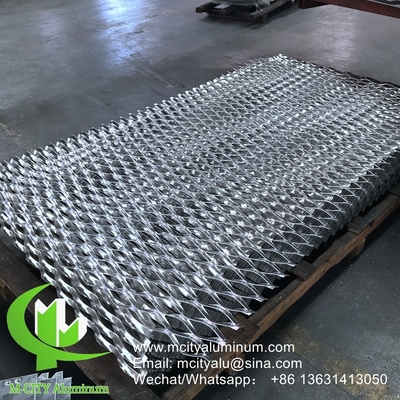 maillage en aluminium pour les panneaux de revêtement de murs de façade, revêtement extérieur de bâtiment pour les plafonds intérieurs et extérieurs