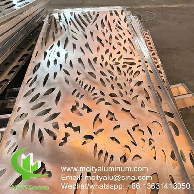 Arbre Sceau perforé en aluminium pour balcon avec feuille métallique de 3 mm revêtue de poudre