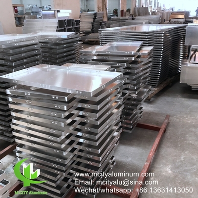 Panneau décoratif de façade revêtue d'aluminium de 3 mm pour façade de mur de rideau revêtement de panneau mural écran perforé