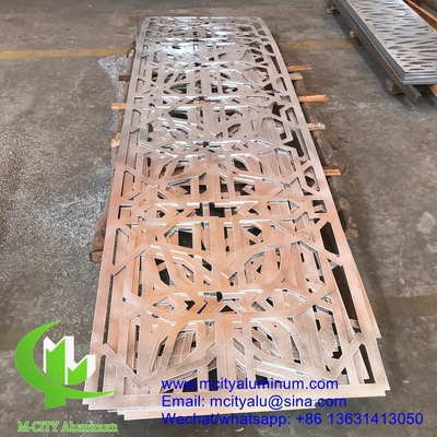 Panneau décoratif de façade perforée en aluminium de 3 mm pour revêtement de façade de mur de rideau panneau mural perforé
