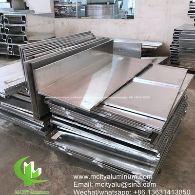panneau solide en aluminium Panneau mural de façade en aluminium Panneau revêtement avec bord de flexion de support