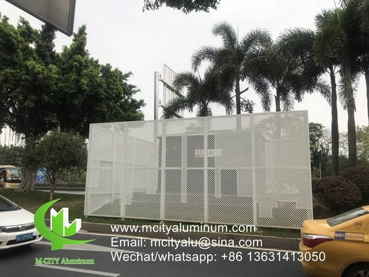 feuille perforée en aluminium pour revêtement de façade, revêtement de mur, revêtement de bâtiment extérieur pour bâtiment ou plafond