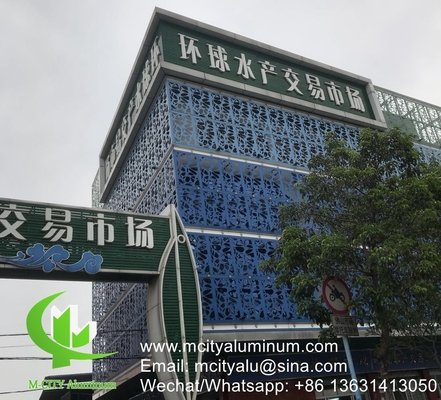 feuille perforée en aluminium pour revêtement de façade, revêtement de mur, revêtement de bâtiment extérieur pour bâtiment ou plafond