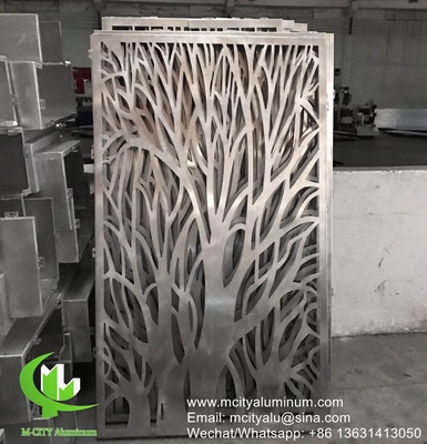 Arbre Sceau perforé en aluminium pour balcon avec feuille métallique de 3 mm revêtue de poudre