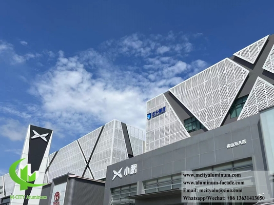Façade en aluminium perforé personnalisable Facile à installer et à entretenir