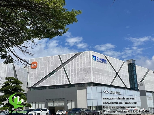 Façade en aluminium perforé personnalisable Facile à installer et à entretenir