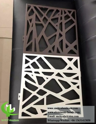 Coupe au laser de tôle métallique décorative Perforé écran métallique alliage d'aluminium