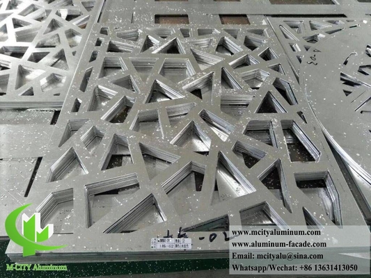 Écran d'aluminium à feuille métallique coupée au laser pour la décoration des séparateurs d'espacement