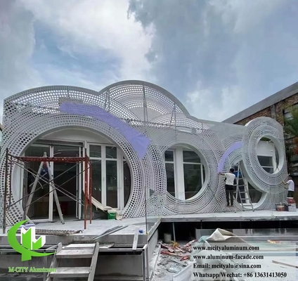 Coupe à la CNC de tôles en feuille d'aluminium en PVDF