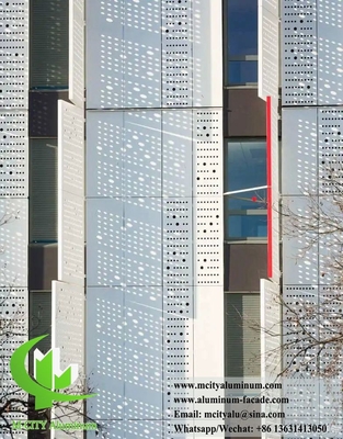 Écran CNC de perforation métallique Panneaux en aluminium revêtement PVDF durable