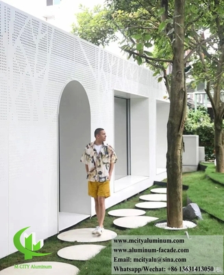 Panneaux d'aluminium perforants à écran métallique pour la décoration des revêtements muraux