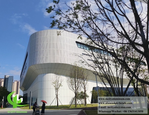 Écran de tôle métallique en aluminium perforé pour façades