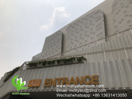 panneau perforé en aluminium, façade, revêtement mural, revêtement extérieur du bâtiment pour bâtiment ou plafond