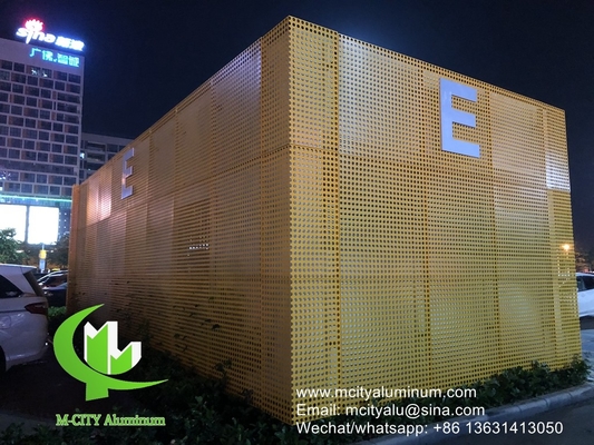 panneau perforé en aluminium, façade, revêtement mural, revêtement extérieur du bâtiment pour bâtiment ou plafond