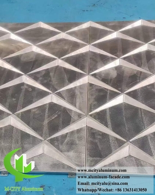 Panneau de revêtement 3D d'écran d'aluminium