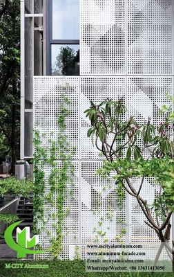 Panneaux solides en aluminium de 3 mm avec motif de perforation pour la décoration murale