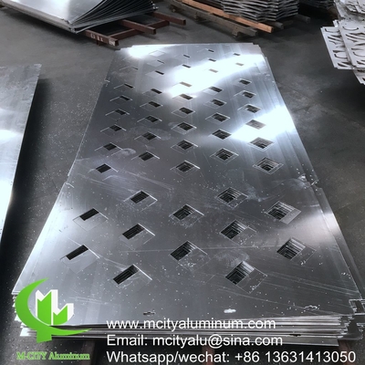 Parement recouvert de panneau de façade décorative en aluminium gravé par mur de rideau extérieur du bâtiment