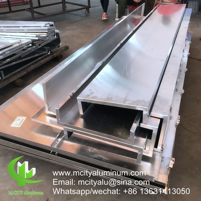 Façade revêtue d'un panneau massif en aluminium pour façade de bâtiment en PVDF revêtu de poudre de 3 mm