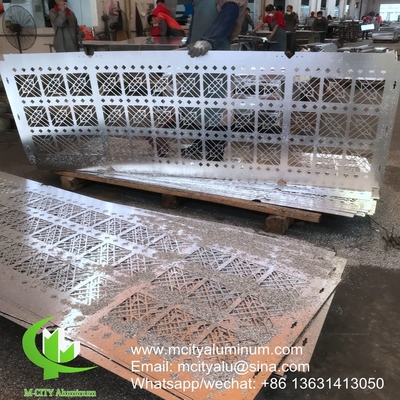 Parement recouvert de panneau de façade décorative en aluminium gravé par mur de rideau extérieur du bâtiment