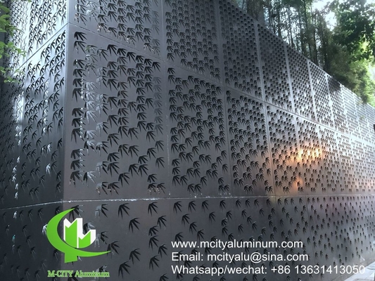 CNC gravé façade aluminium décoratif façade wall cladding exterior building curtain wall patterned façade ceiling