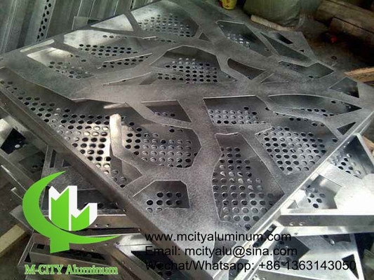 Façade en panneau de revêtement en aluminium perforé architectural, feuille murale, façade de bâtiment extérieure pour façade extérieure