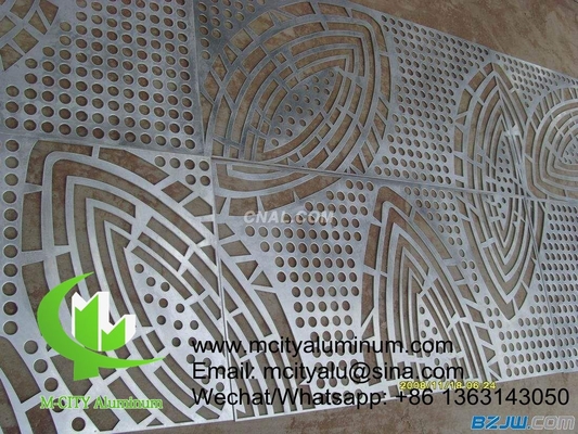 Façade en feuille d'aluminium de revêtement architectural panneau mural façade extérieure de bâtiment pour façade extérieure