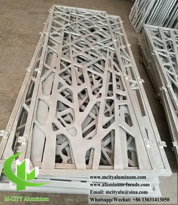 Écran métallique à découpe laser feuille d'aluminium solide d'aluminium 3 mm avec motif
