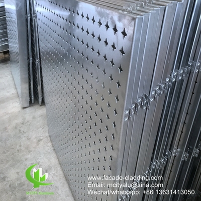 Panneau de découpe au laser en aluminium métallique avec des trous ronds perforation utilisée pour la façade du bâtiment