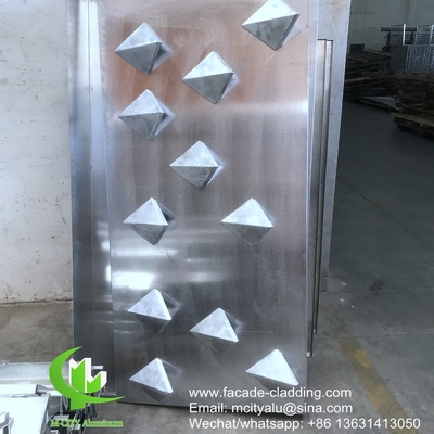 Façade murale en aluminium métallique pour la décoration de bâtiments