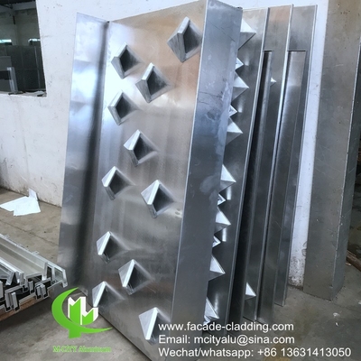 Façade murale en aluminium métallique pour la décoration de bâtiments