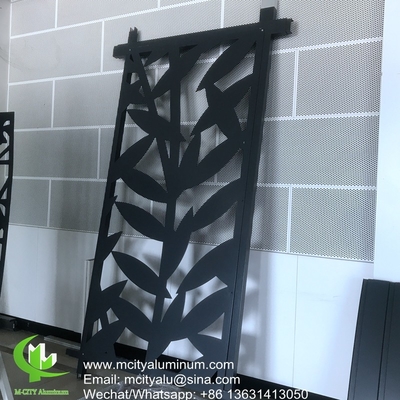 PVDF Motifs perforés en aluminium métallique utilisés pour la décoration de façades de bâtiments