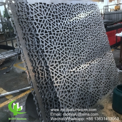 Panneaux perforés en aluminium à motifs, revêtement de façade en aluminium massif pour revêtement de façade