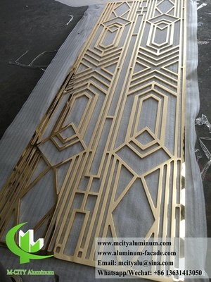 Écran métallique à découpe laser Panneaux en aluminium massif pour la décoration murale