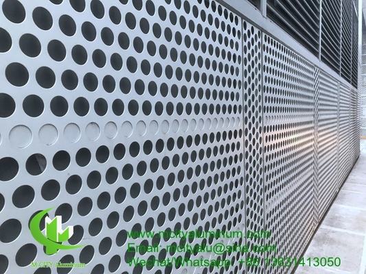 revêtu de poudre Panneau non standard perforé en aluminium métallique utilisé pour l'extérieur du bâtiment