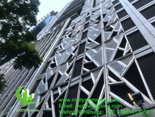 Chine PVDF Panneau standard perforé en aluminium métallique utilisé pour l'extérieur du bâtiment