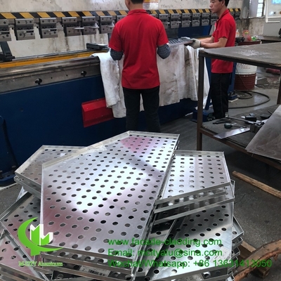 couche en poudre en aluminium métallique pour revêtement extérieur de façade