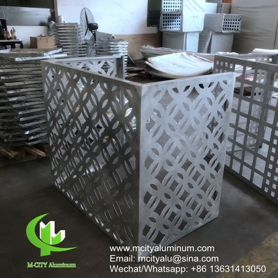 revêtement de façade en panneaux métalliques d'aluminium pour les murs de rideau en panneaux en aluminium massif pour le revêtement de façade