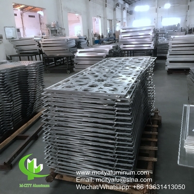 Panneaux perforés en aluminium à motifs, revêtement de façade en aluminium massif pour revêtement de façade