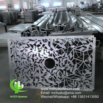 plafond en aluminium revêtu en poudre revêtement de panneau creux en aluminium métallique pour revêtement extérieur de façade