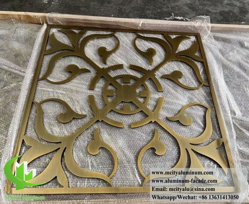 Coupe au laser de la sérigraphie métallique 10 mm Partition en aluminium