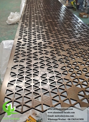 Coupe au laser de la sérigraphie métallique 10 mm Partition en aluminium