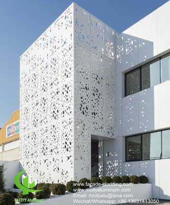 revêtement murale revêtement en poudre de façade en aluminium métallique revêtement extérieur