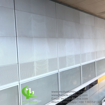 revêtement de façade en panneaux métalliques d'aluminium pour les murs de rideau en panneaux en aluminium massif pour le revêtement de façade