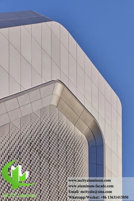 Le revêtement de façade en aluminium personnalisable pour n'importe quel bâtiment