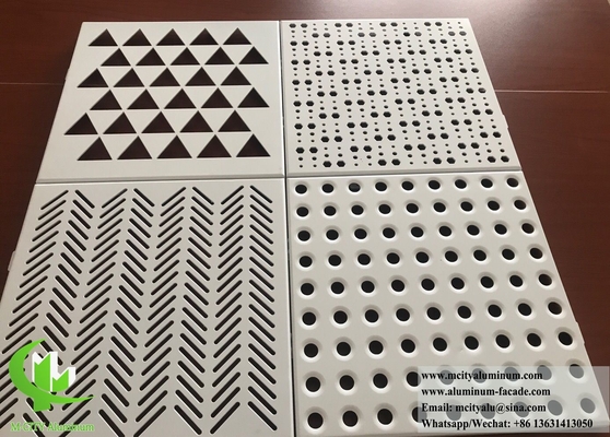 Installation facile de façade en aluminium perforé pour la conception de bâtiments modernes avec des panneaux CNC gravés